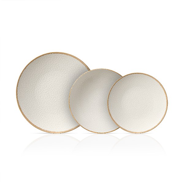 Σερβίτσιο Φαγητού Σετ 20τμχ In-glaze Porcelain Stoneware Dune Beige CRYSPO TRIO 47.120.40 (Υλικό: Πορσελάνη, Χρώμα: Μπεζ) - CRYSPO TRIO - 47.120.40
